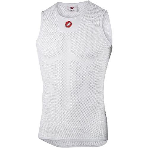 CASTELLI Men's CORE MESH 3 Sleeveless T-Shirt, Weiß, XXL CASTELLI Men's CORE MESH 3 Sleeveless T-Shirt, Weiß, XXL von CASTELLI