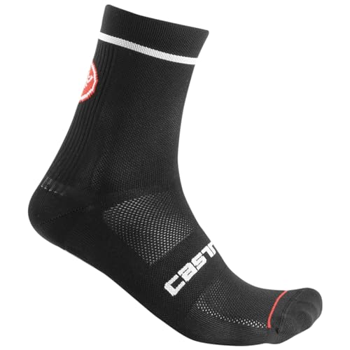 CASTELLI Men's ENTRATA 13 Sock, Schwarz-Weiss, XXL CASTELLI Men's ENTRATA 13 Sock, Schwarz-Weiss, XXL von CASTELLI