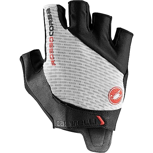 CASTELLI Men's Rosso Corsa PRO V Glove, Weiss SCHWARZ, L von CASTELLI