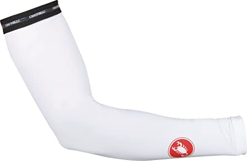 CASTELLI Men's UPF 50 + Light ARM Sleeves Leg Warmers, Weiß, XL von CASTELLI