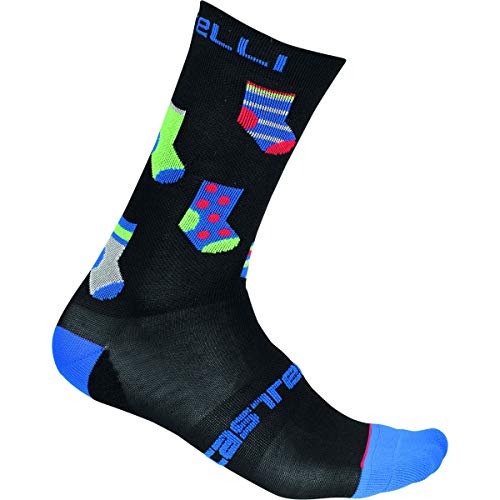 CASTELLI Pazzo 18 Sock, Unisex - Erwachsene S Schwarz CASTELLI Pazzo 18 Sock, Unisex - Erwachsene S Schwarz von CASTELLI