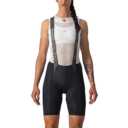 CASTELLI Women's Free AERO RC W BIBSHORT Shorts, Schwarz-Weiss, L von CASTELLI