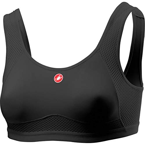 CASTELLI Women's Rosso Corsa Bra Sports, Schwarz-Weiss, S von CASTELLI