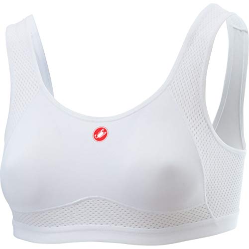 CASTELLI Women's Rosso Corsa Bra Sports, Weiss SCHWARZ, S von CASTELLI