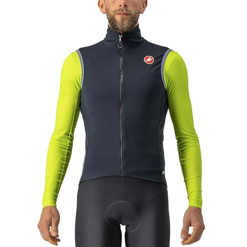 Castelli 4522514-085 PERFETTO RoS 2 VEST Jacket Herren LIGHT BLACK Größe L von CASTELLI