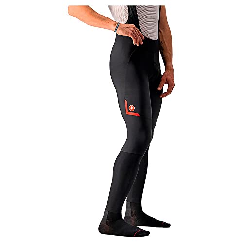 Castelli 4521517 VELOCISSIMO 5 BIBTIGHT Leggings Men's Black/RED Reflex 3XL von CASTELLI