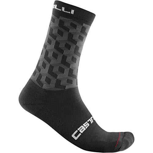 castelli Cubi 18 Sock, Schwarz, Small/Medium von CASTELLI