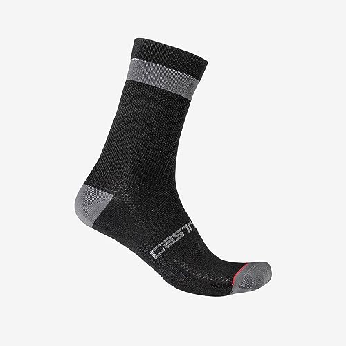 CASTELLI Women's Alpha W 15 Sock, Black/Dark Gray, Small-Medium CASTELLI Women's Alpha W 15 Sock, Black/Dark Gray, Small-Medium von CASTELLI