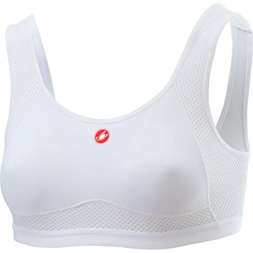 CASTELLI Damen Rosso Corsa Sports Bra, Weiss Schwarz, M EU CASTELLI Damen Rosso Corsa Sports Bra, Weiss Schwarz, M EU von CASTELLI