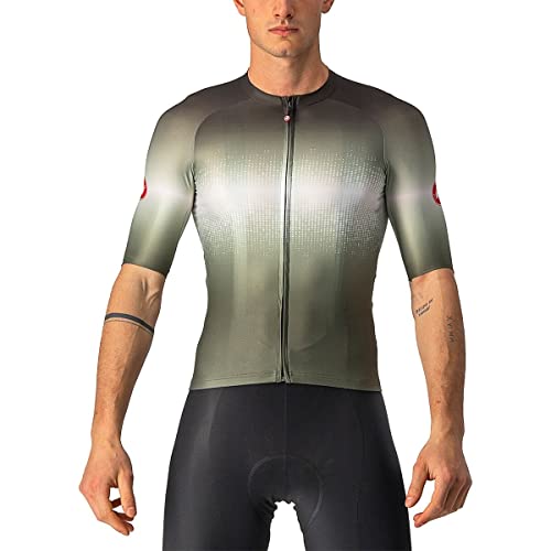 CASTELLI Men's AERO Race 6.0 Jersey Sweatshirt, Military Green/Light Black, XXL von CASTELLI