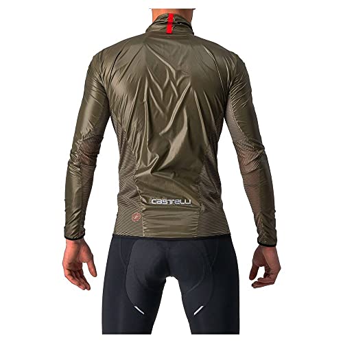 CASTELLI Men's ARIA Shell Jacket, BRAUN, XL CASTELLI Men's ARIA Shell Jacket, BRAUN, XL von CASTELLI