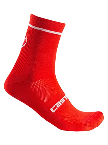 CASTELLI Men's ENTRATA 13 Sock, Rot, S-M von CASTELLI