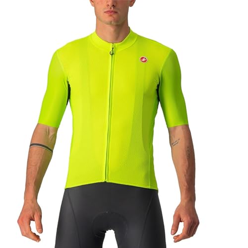 CASTELLI Men's Endurance Elite JRS Sweatshirt, Elektrischer Kalk/Schwarz-Blau-Magnern, S CASTELLI Men's Endurance Elite JRS Sweatshirt, Elektrischer Kalk/Schwarz-Blau-Magnern, S von CASTELLI