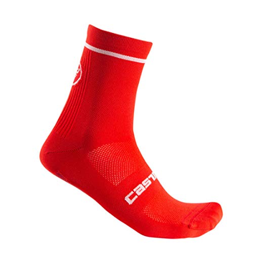 CASTELLI Men's ENTRATA 13 Sock, Rot, L/X von CASTELLI