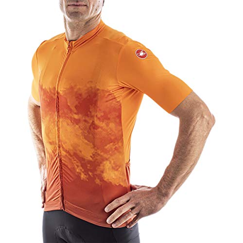 CASTELLI Herren Jersey-Pulver T-Shirt, Orange, XS von CASTELLI