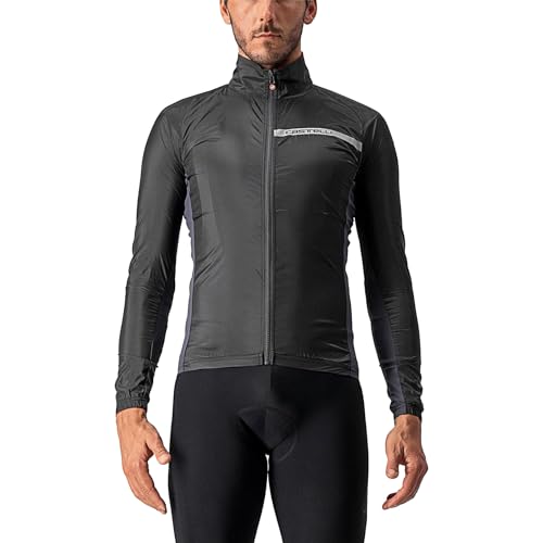 Castelli Herren Squadra Stretch JKT Jacket, Light Black/Dark Gray, M EU Castelli Herren Squadra Stretch JKT Jacket, Light Black/Dark Gray, M EU von CASTELLI