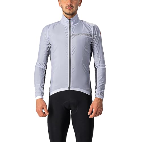 Castelli Herren Squadra Stretch JKT Jacket, Silbergrau/Dunkelgrau, L von CASTELLI