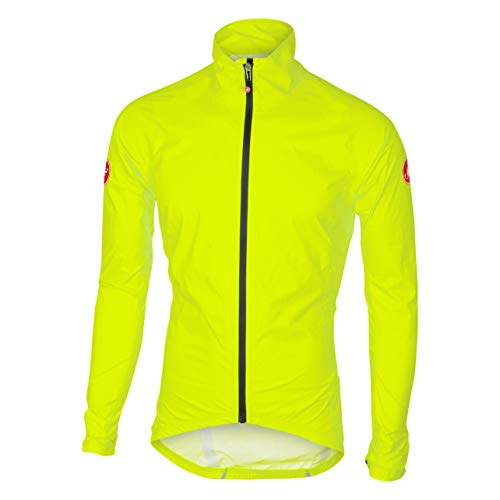 castelli Herren Weight Rain Deluge Light Jacke, gelb, XXL von CASTELLI