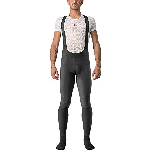 Castelli Men's VELOCISSIMO 5 BIBTIGHT Pants, Black/Silver Reflex, XXL von CASTELLI