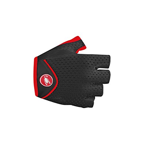 castelli - Schatz W Glove, Farbe Rot, Schwarz, Größe L von CASTELLI