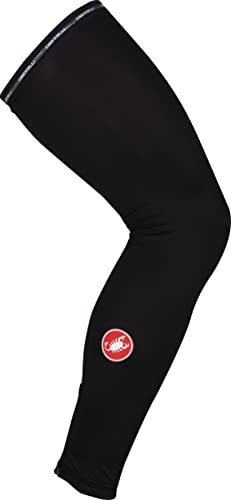 CASTELLI Men's UPF 50 + Light Leg Sleeves Warmers, Schwarz, S von CASTELLI