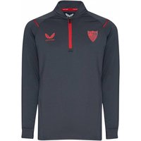 FC Sevilla CASTORE Kinder 1/4-Zip Training Sweatshirt TJ1150-EBONYTRUERED von CASTORE