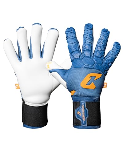 CATCH & KEEP Torwarthandschuhe Herren Fly Blue Soul Gr. 6 I Professionelle Torwarthandschuhe mit Fingerschutz, Daumenunterstützung & dickerer Handgelenksbandage CATCH & KEEP Torwarthandschuhe Herren Fly Blue Soul Gr. 6 I Professionelle Torwarthandschuhe mit Fingerschutz, Daumenunterstützung & dickerer Handgelenksbandage von CATCH & KEEP