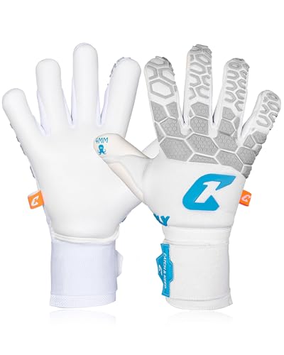 CATCH & KEEP Torwarthandschuhe Herren Fly White Soul Gr. 6 I Professionelle Torwarthandschuhe mit Fingerschutz, Daumenunterstützung & dickerer Handgelenksbandage CATCH & KEEP Torwarthandschuhe Herren Fly White Soul Gr. 6 I Professionelle Torwarthandschuhe mit Fingerschutz, Daumenunterstützung & dickerer Handgelenksbandage von CATCH & KEEP