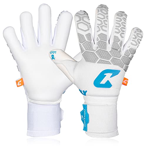 CATCH & KEEP Torwarthandschuhe Herren Fly White Soul Gr. 7 I Professionelle Torwarthandschuhe, Daumenunterstützung & dickerer Handgelenksbandage CATCH & KEEP Torwarthandschuhe Herren Fly White Soul Gr. 7 I Professionelle Torwarthandschuhe, Daumenunterstützung & dickerer Handgelenksbandage von CATCH & KEEP