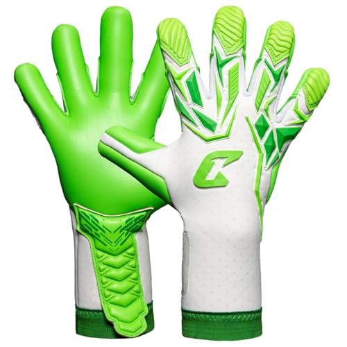 CATCH&KEEP ViVor Torwarthandschuhe – Profi Fußballhandschuhe für Jugendliche & Erwachsene (Größe 5-12) – 4mm Octopus Grip für maximalen Halt bei Regen & Nässe – Hybrid Cut – Atmungsaktiv & flexibel von CATCH & KEEP