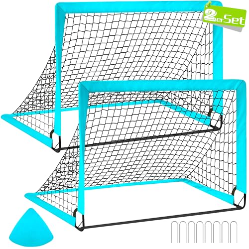 CATCHLUCK Fussballtor Kinder Fussballtore 2er Set Fussballtore für Garten Kinder Pop Up Fussball Tor Outdoor Fussballtor Garten mit Tragetasche CATCHLUCK Fussballtor Kinder Fussballtore 2er Set Fussballtore für Garten Kinder Pop Up Fussball Tor Outdoor Fussballtor Garten mit Tragetasche von CATCHLUCK