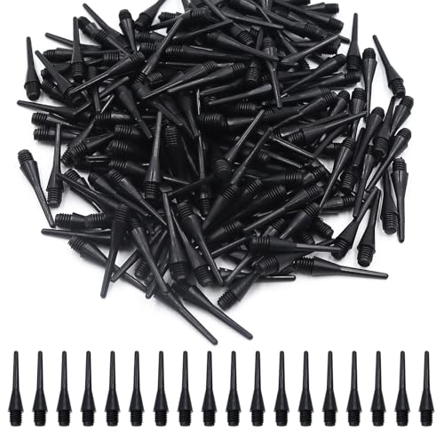 CATELL 200 Stück Dartspitzen Kunststoff, Ersatzspitze Softdart Spitzen 2BA Gewinde Dartpfeil-Spitzen Schwarz Langlebig Dart Spitzen Soft Darts Spitzen für Dartsportbegeisterte CATELL 200 Stück Dartspitzen Kunststoff, Ersatzspitze Softdart Spitzen 2BA Gewinde Dartpfeil-Spitzen Schwarz Langlebig Dart Spitzen Soft Darts Spitzen für Dartsportbegeisterte von CATELL