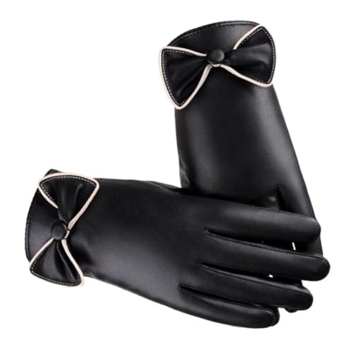 CATIEBYE 1 Paar Frauen Handschuhe Frauen warme Handschuhe Motorradhandschuhe Männer Handschuhe Handmuffs für Männer Handschuhe für kaltes Wetter windfeste Handschuhe Winterhandschuhe Black von CATIEBYE