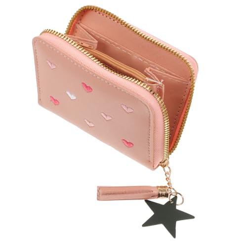 CATIEBYE Damen Geldbörse Clutch Geldbörse Mit Reißverschluss Kleine Kreditkarten Geldbörse Im Modischen Design Ideal Für Karten Und ünzen Elegantes Accessoire Für Frauen von CATIEBYE