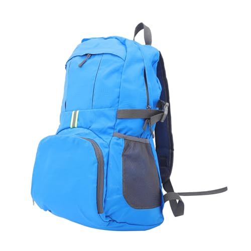 CATIEBYE Faltbarer Nylon Rucksack 35L Wasserfester Reisetasche Große Kapazität Tragbare Handtasche Für Jungen Und ädchen Dunkelblau von CATIEBYE