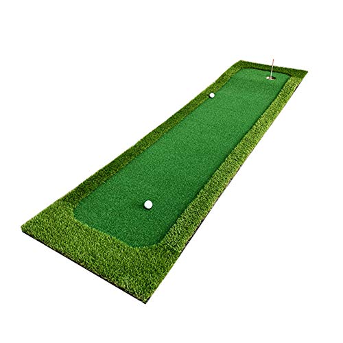 Indoor-Putting-Green-Matte, Kunstrasen, tragbare Golf-Putting-Matte, professionelle Golf-Trainingsmatte, Hilfsmittel für den Hinterhof im Home-Office (A 75x300cm) von CAULO
