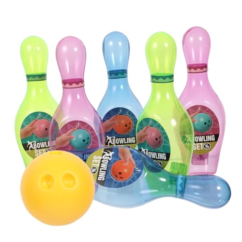 CAXUSD 1 Set Bowlingkugel Spielzeug Kinderspielzeug Bowling Pin Bowling Spiele Kinder Bowling Spielzeug Indoor Bowling Spiel Outdoor Bowling Spielzeug Kinder Bowling Kugel Kinder von CAXUSD