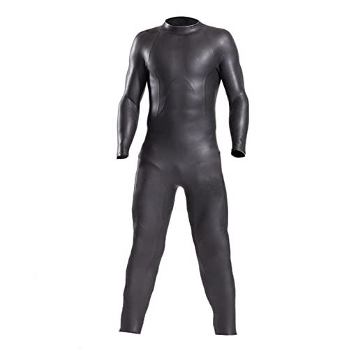 Ganzkörper-Neoprenanzug für Herren 3 mm Neopren-Tauchanzug Einteiliger Triathlon-Neoprenanzug Ultra-elastisches Leder Glatte Haut Rückenreißverschluss Langarm-Schwimmen-Schnorchel-Anzug,Schwarz,XXL Ganzkörper-Neoprenanzug für Herren 3 mm Neopren-Tauchanzug Einteiliger Triathlon-Neoprenanzug Ultra-elastisches Leder Glatte Haut Rückenreißverschluss Langarm-Schwimmen-Schnorchel-Anzug,Schwarz,XXL von CAZARU