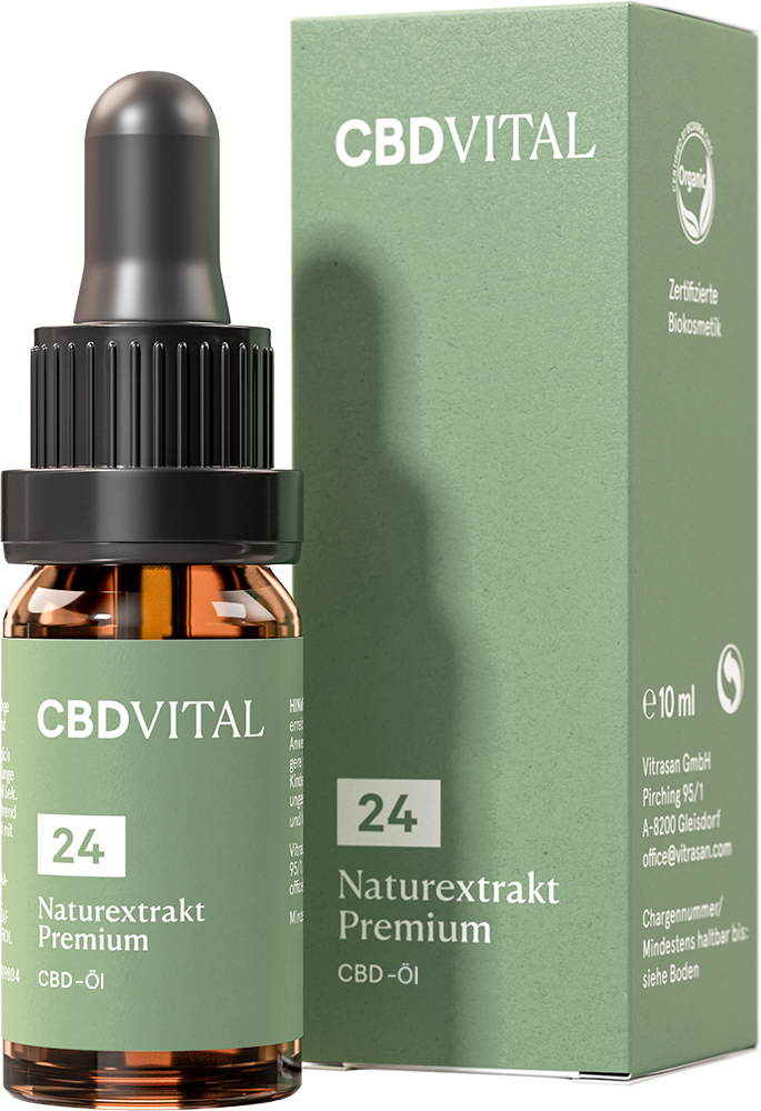 CBD Naturextrakt PREMIUM Öl 24% von CBD VITAL