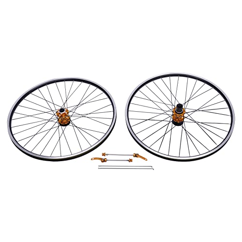 CCAUUB 29 Zoll Fahrrad Radsatz Fahrrad vorne hintere Räder Scheibenbremsrad Set, Aluminiumlegierung 29" Fahrrad Rim Radsatz Vorne + hinten (Bunt) von CCAUUB