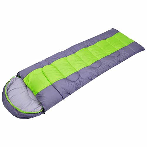 Camping-Schlafsack für Extremes Wetter, 3–4 Jahreszeiten, Leichter Rucksack-Schlafsack zum Wandern und Outdoor, ideal für Erwachsene, Hallo (Grün, dick, 1,8 kg) von CCKUHN