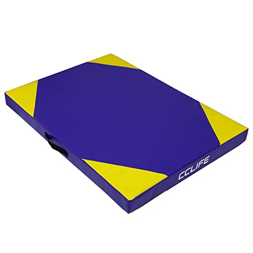 CCLIFE 100x70x8cm Weichbodenmatte Balance Pad Balancekissen für Koordination und Stabilität, Color:Blau & Gelb von CCLIFE