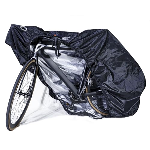 CCLIFE Fahrradabdeckung Wasserdicht mit Schlossösen 200 x 110 x 70cm Fahrrad Plane 210D Oxford-Gewebe Fahrrad schutzhülle für Mountainbike Rennrad von CCLIFE