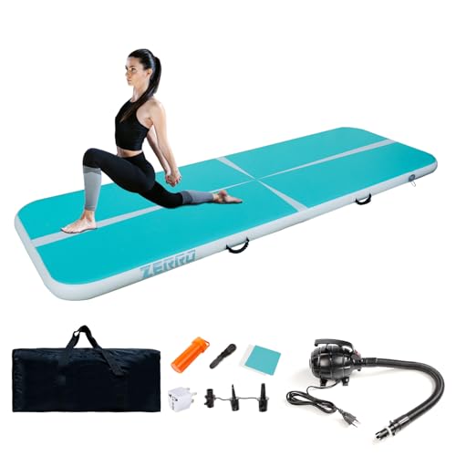 CCLIFE Air Tracking Matte Airtrack 3m Turnmatte Aufblasbar klappbar mit Elektrischer Luftpumpe Yogamatte Tumbling Matten Trainingsmatte 10cm Höhe Blaugrün CCLIFE Air Tracking Matte Airtrack 3m Turnmatte Aufblasbar klappbar mit Elektrischer Luftpumpe Yogamatte Tumbling Matten Trainingsmatte 10cm Höhe Blaugrün von CCLIFE