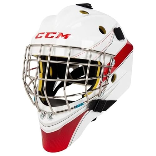 CCM Axis A1.5 Maske - Junior, Größe:Junior, Farben:weiß/rot von CCM