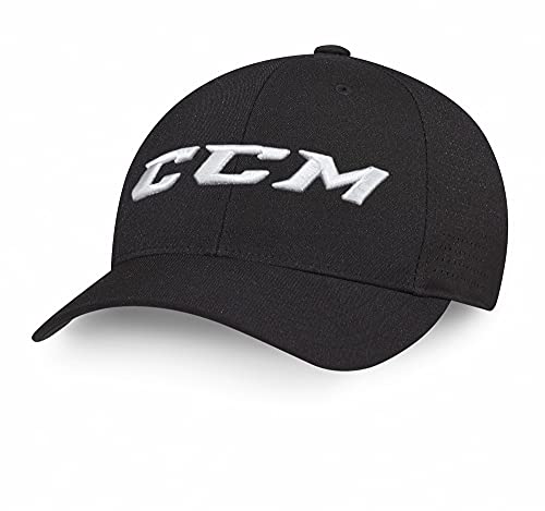 CCM Cap Team Flexfit Cap Senior, Farbe:schwarz, Größe:S/M von CCM