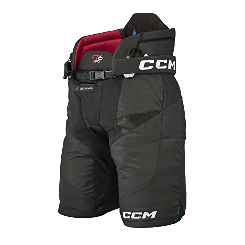 CCM JetSpeed FT6 PRO Eishockeyhose für Herren, Senior (Schwarz, Größe: M) von CCM