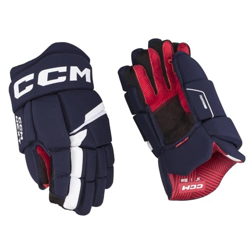 CCM Next Eishockey Handschuhe Senior (Navy/Weiß, Größe: 14) von CCM