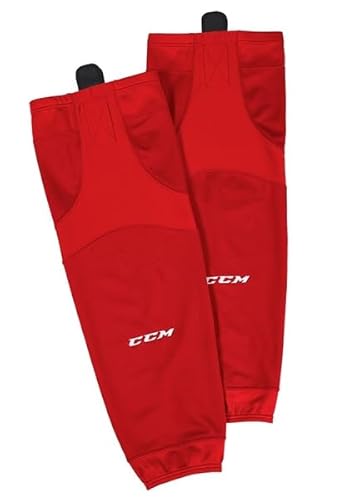CCM SX6000 Edge Intermediate Hockey Socks, RedRed CCM SX6000 Edge Intermediate Hockey Socks, RedRed von CCM
