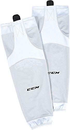 CCM SX6000 Edge Intermediate Hockey Socks, WhiteWhite von CCM
